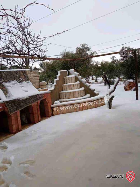 بيت طابقين شبه فيلا مع مزرعة مساحة 480م على أرض 3 دونم و730م للبيع في عمان - اليادوده