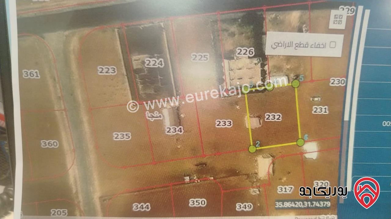 أرض سكني مساحة 779م للبيع في منجا - جنوب عمان