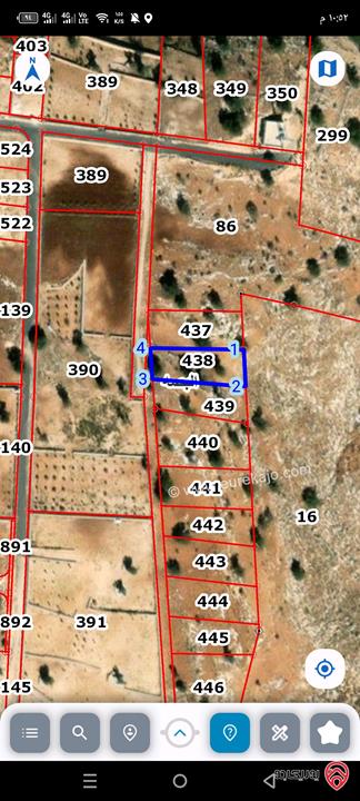 أرض مساحة 1 دونم و 184م للبيع في عمان - قرية البصه حوض ام فروة 