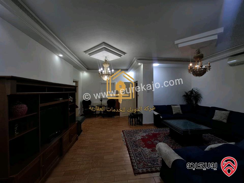 شقة مفروشة طابق أرضي 200م للإيجار في عمان-  ام اذينة 