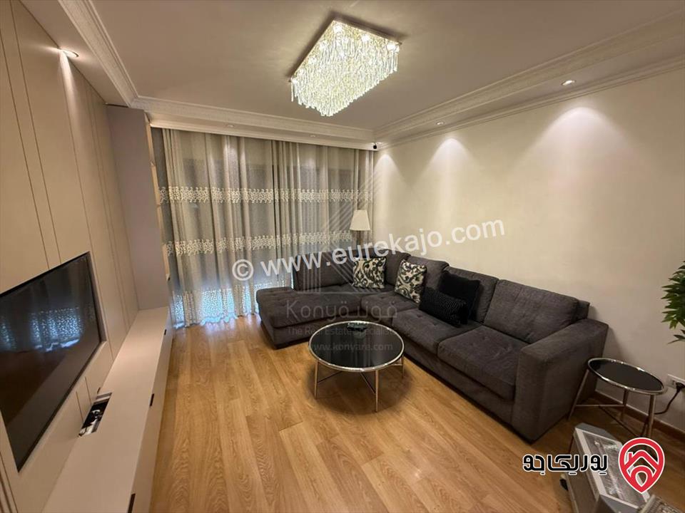 شقة مفروشة فاخرة طابق أرضي مساحة 200م للايجار في عمان - عبدون