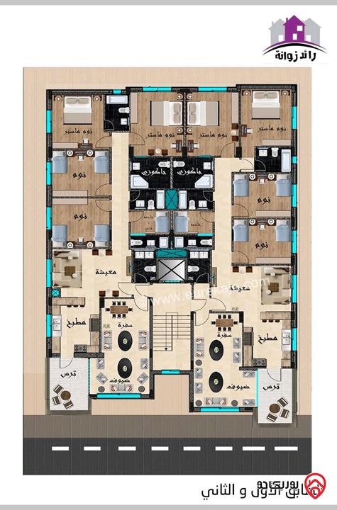 شقق مساحة 205م للبيع في عمان - عرجان