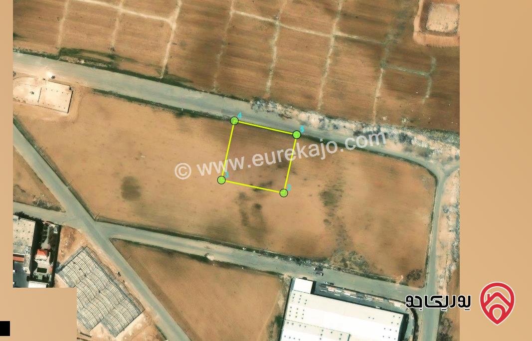 ارض صناعات متوسطة مساحة 4 دونم للبيع من اراضي جنوب عمان القسطل شرقي الخط