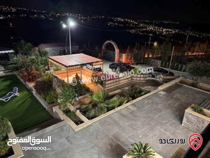 مزرعة وشاليه مساحة الأرض 4 دونم والبناء 500م للبيع في الزرقاء الكمشة قضاء بيرين