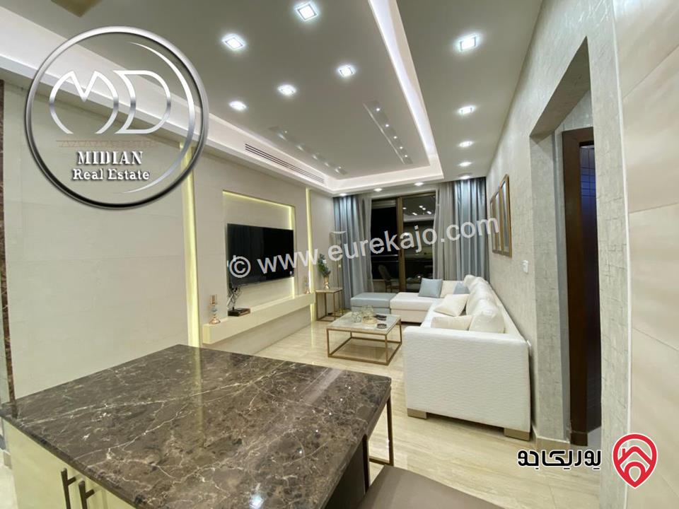 شقق مفروشة للايجار في عمان - ام السماق مساحات 100م تشطيبات و ديكورات فاخرة فرش فندقي اطلالة جميلة بأسعار مميزة