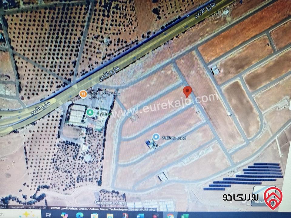 ارض مساحة 497م للبيع من اراضي شمال عمان - موبص - السفوح الغربي