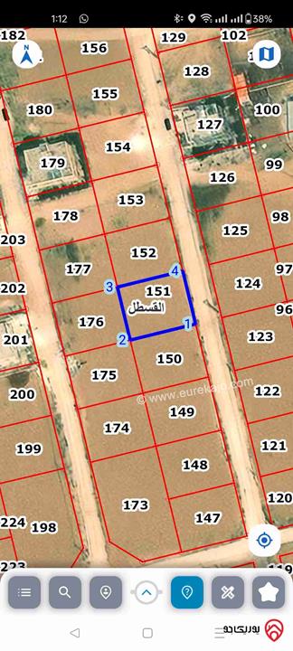 أرض مساحة 500 متر للبيع في عمان - قرب جسر المطار القسطل حوض 8 ظهر حجرة الفرس 