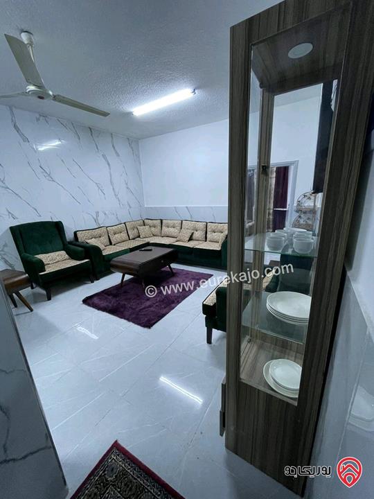 شقه مفروشة طابق ثاني مساحة 120م للايجار في محافظة جرش