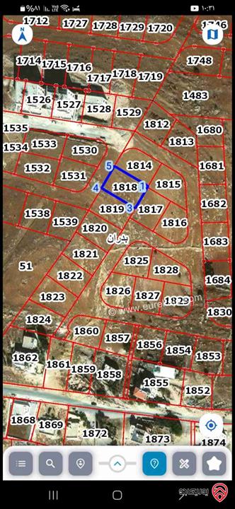 قطعة ارض مساحة 749م للبيع في عمان - شفا بدران مرج الفرس 