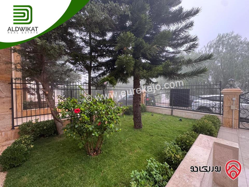 شقة فاخره ارضية للايجار في عمان - دير غبار مساحة البناء 280م ومساحة الحديقة 100م والترس 150م موقع مميز تصلح للسفارات والهيئات الدبلوماسية