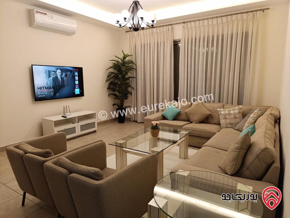 شقة ارضية مفروشة مساحة 100م للايجار في عمان - عبدون