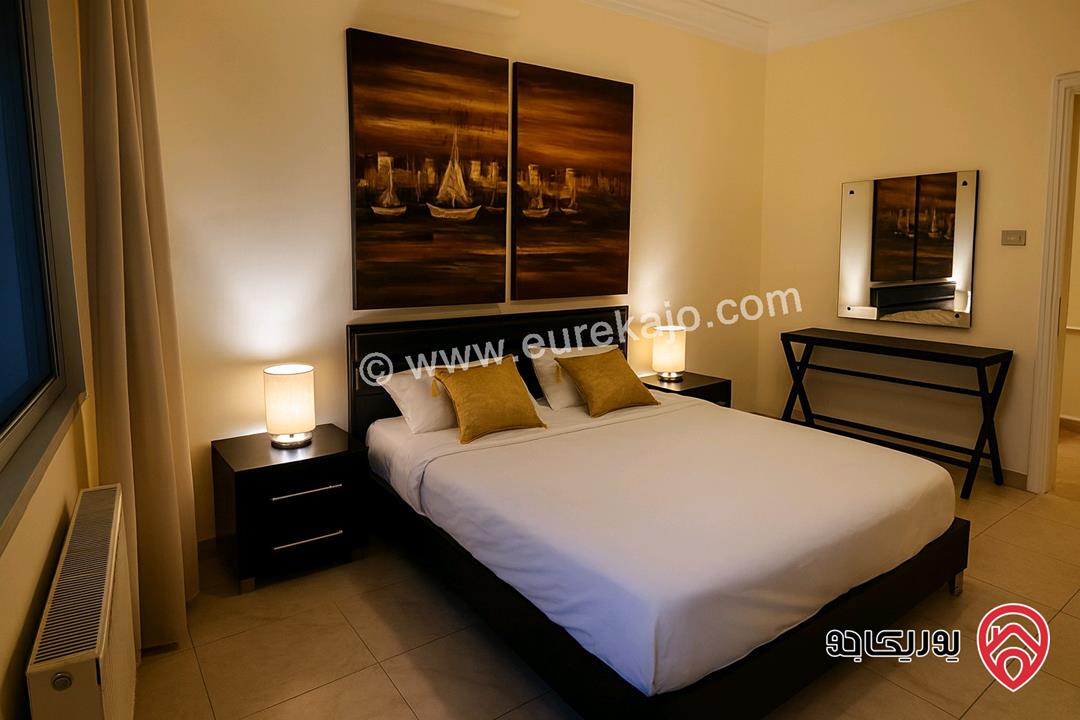 شقة أرضية مساحة 152م داخلي و 50م خارجي للايجار مفروشة في عمان - عبدون