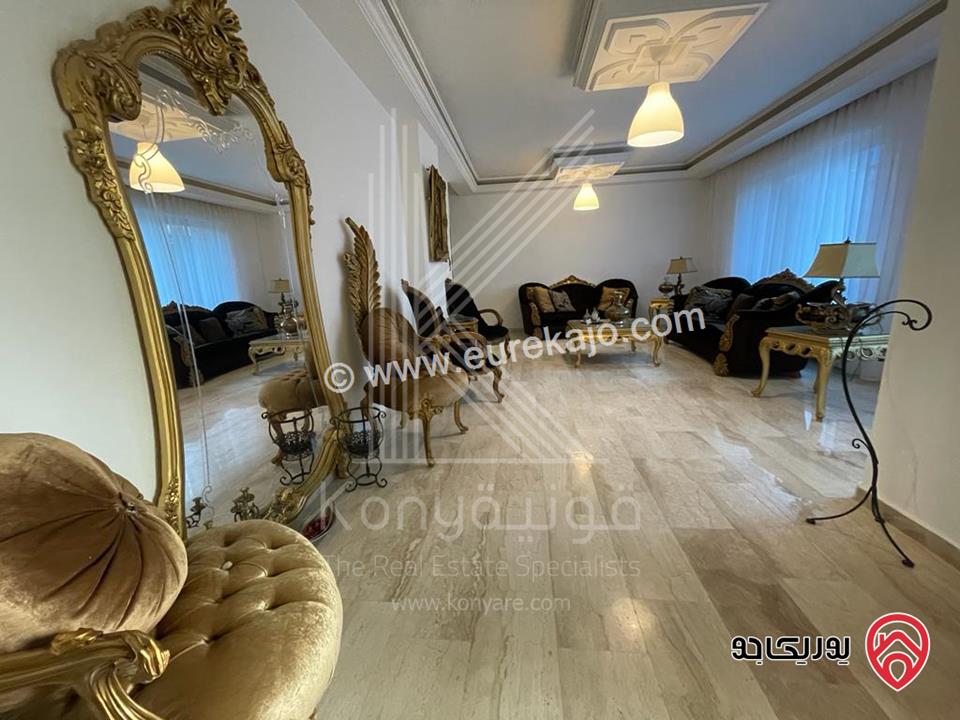 شقة مفروشة طابق ارضي مساحة 238م للايجار في عمان - حي الصحابة