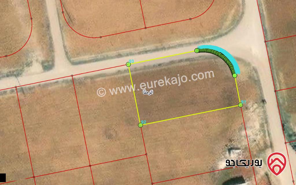 قطعة ارض مساحة 1159م للبيع في اربد - الرمثا شرق حديقة الرمثا الجديدة 