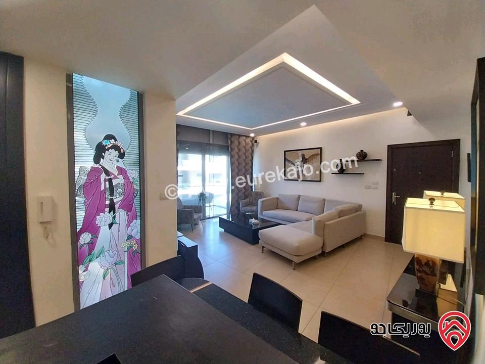 شقة مفروشة مساحة 120م مع مسبح للإيجار في عمان - عبدون 