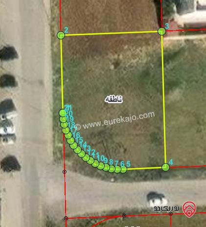 ارض 862م للبيع في اربد - من اراضي ناطفة ضمن حوض فروخ تقع على شارعين مميزة 