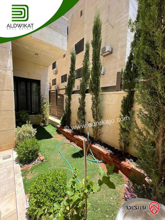 شقة ارضية دوبلكس للبيع في عمان - ام السماق مساحة 350م ومساحة الحديقة 50 و الترس 55م موقع مميز