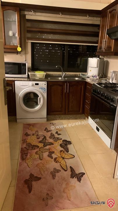 شقة مفروشة مساحة 90م طابق أول للإيجار في عمان - ضاحية الرشيد مربع العائلات من المالك مباشرة 