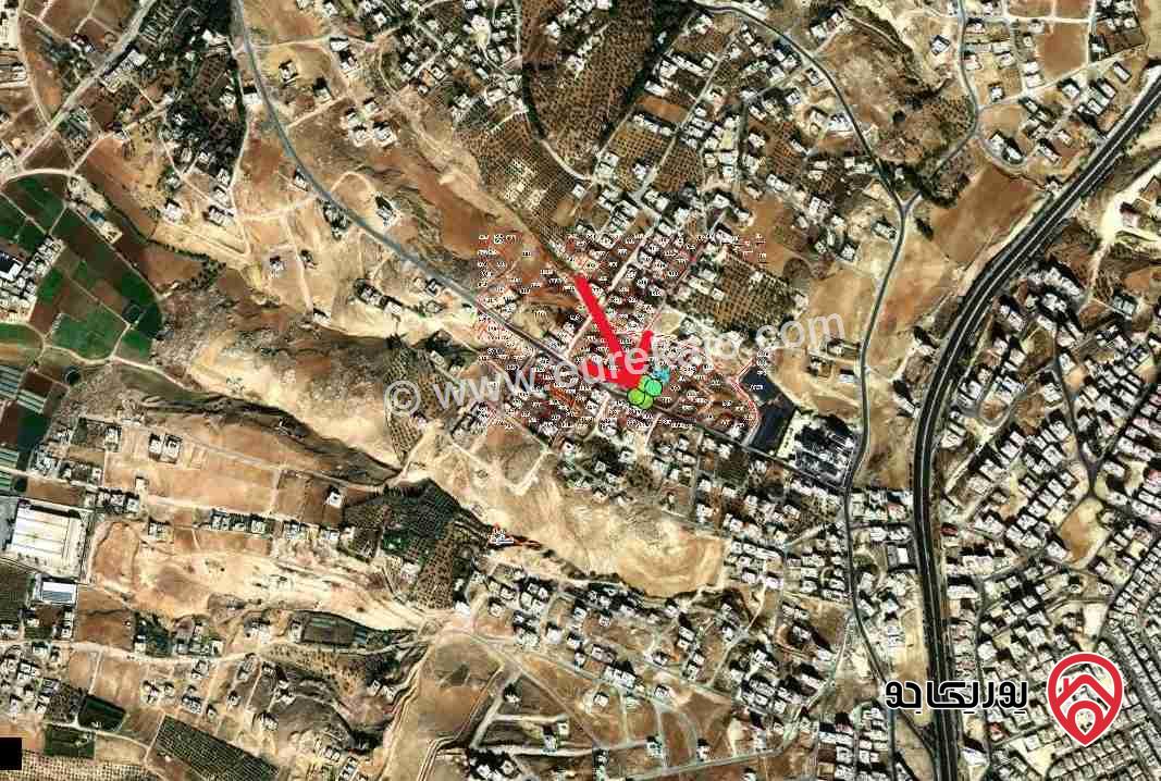 قطعة ارض مساحة 496م للبيع في عمان - أبو نصير قريبة من شارع الأردن واجهة على الشارع بسعر لقطة