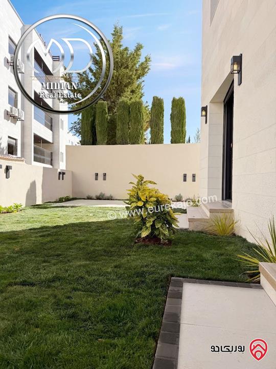 شقق ارضية دوبلكس للبيع في عمان - الكرسي مساحات 210م & 230م مع تراسات و حدائق تشطيبات عصرية فاخرة جديدة لم تسكن