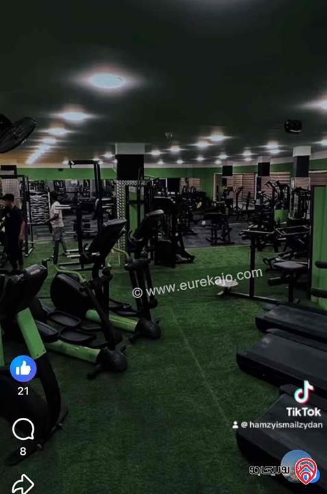 جيم رياضي مساحة 300م للبيع في عمان - طبربور 