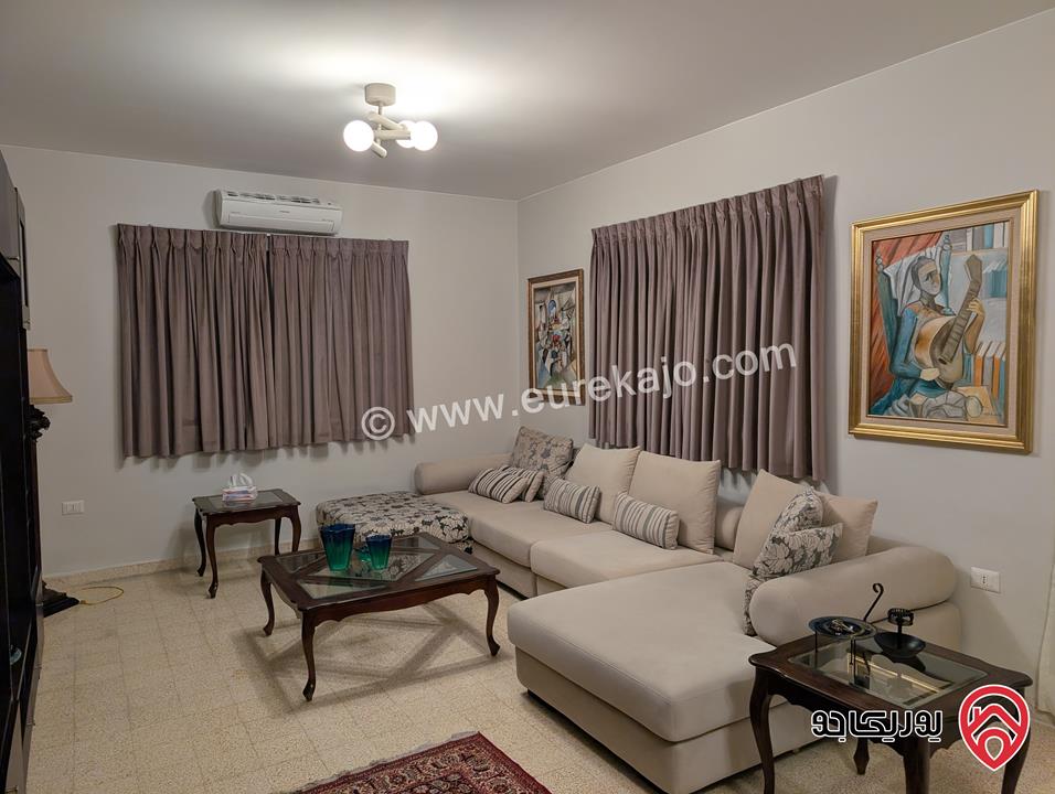 Sunny, fully furnished 2-bedroom apartment 140 Sqm for rent in Amman - Jabal Al Weibdeh