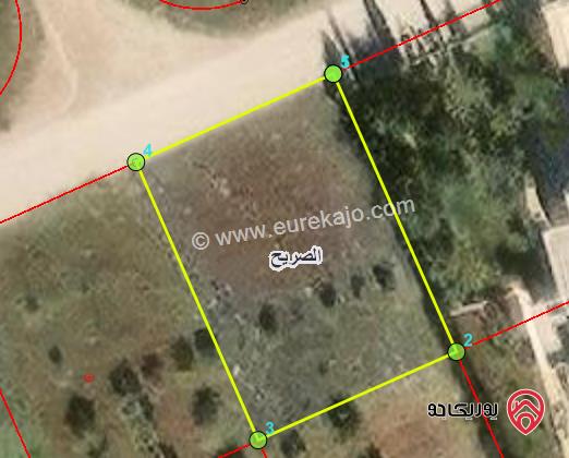 ارض 875م للبيع في اربد - من اراضي الصريح ضمن حوض المسرب الشمالي 