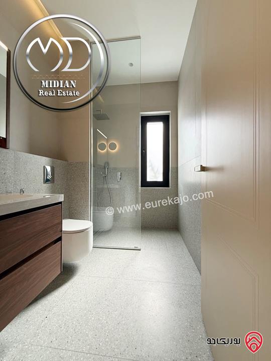 شقق ارضية دوبلكس للبيع في عمان - الكرسي مساحات 210م & 230م مع تراسات و حدائق تشطيبات عصرية فاخرة جديدة لم تسكن