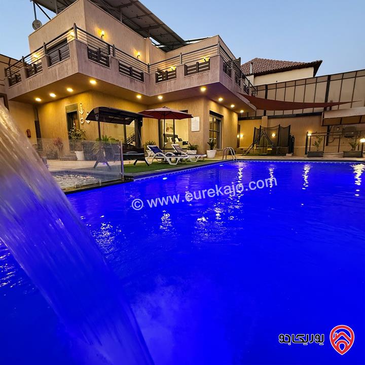 شاليه/مزرعة مساحة الأرض 400م والبناء 200م للبيع في البحر الميت - جوفة الكفرين