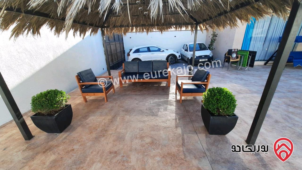 شاليه مساحة الأرض 527م والبناء 122م للبيع في منطقة الجوفة بالغور