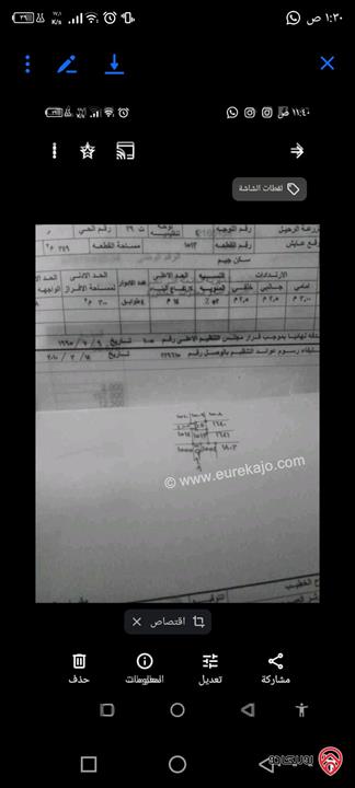 قطعة أرض مساحة 349م للبيع في الزرقاء - شومر 