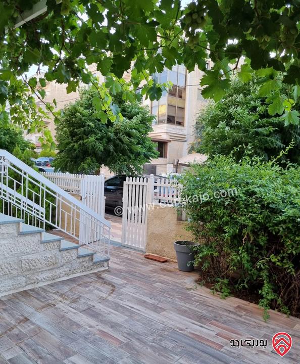 شقة أرضية مساحة 200م للايجار مفروشة في عمان - عبدون