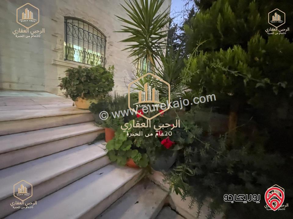 شقة مفروشة ارضية مساحة 240م داخلي و 100م خارجي للايجار في عمان - ضاحية الرشيد 