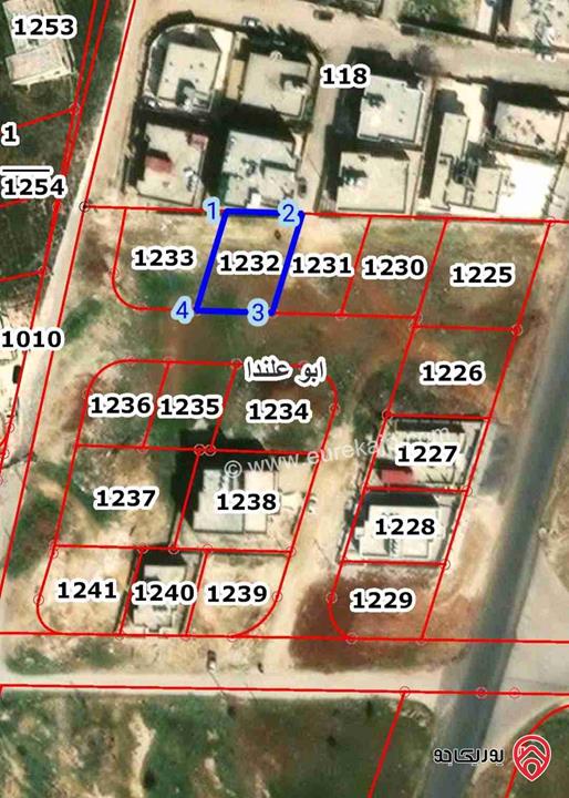 قطعة ارض مساحة 404م للبيع في عمان - ابو علندا الطبقه الشرقية