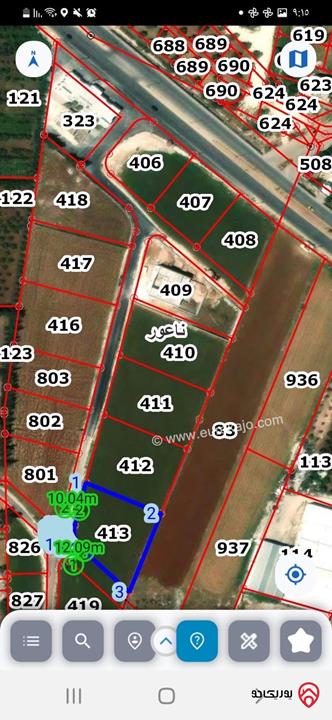 فرصة ممتازة للاستثمار أو السكن الراقي في منطقة مميزة وهادئة. أرض مساحة 2647م للبيع في عمان - ناعور طريق المطار على شارعين