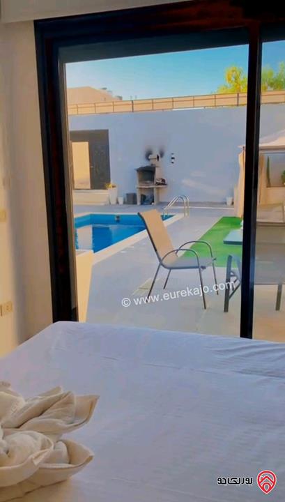 شاليه فخم مساحة الأرض 288م والبناء 120م للبيع في البحر الميت - جوفة الكفرين