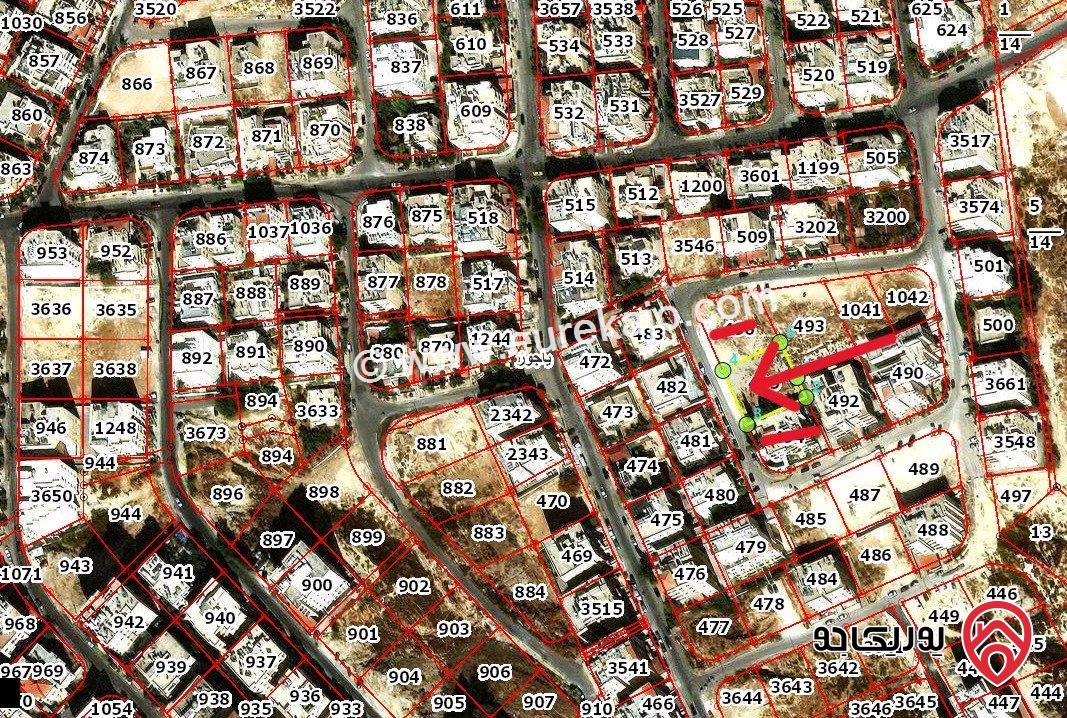 قطعة ارض مساحة 989م للبيع في ضاحية الرشيد - من اراضي ياجوز شمال عمان