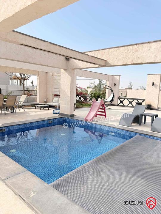 مزرعة مساحة الأرض 904م والبناء 80م للبيع بمنطقة الرشايدة/ جرش بإطلالة خلابة خلف جامعة جرش الأهلية 