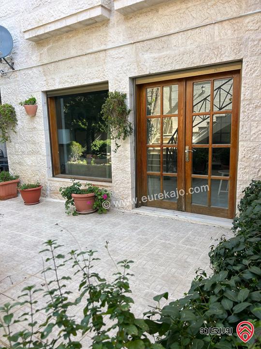 شقة مفروشة أرضية مساحة 200م مع حديقة 170م للبيع في عمان - الشميساني 