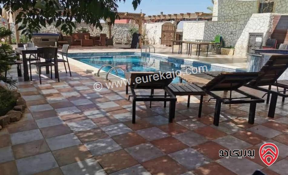 مزرعة مساحة الأرض 7000م والبناء 130م للبيع في المفرق - بلعما