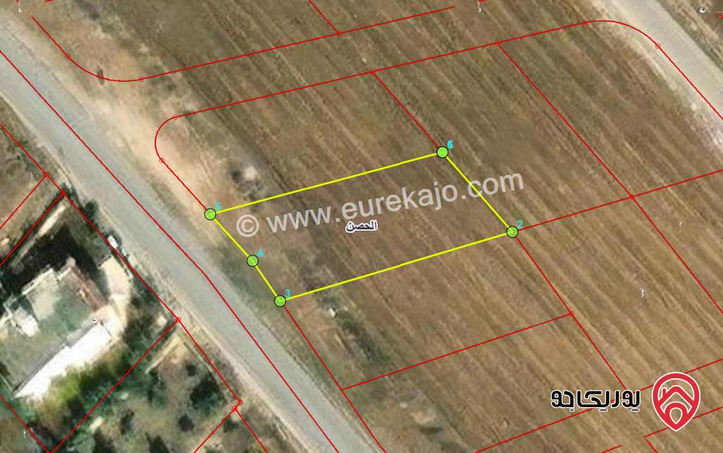 قطعة ارض مساحة 750م للبيع في اربد - الحصن بالقرب من المدارس الاسلامية 