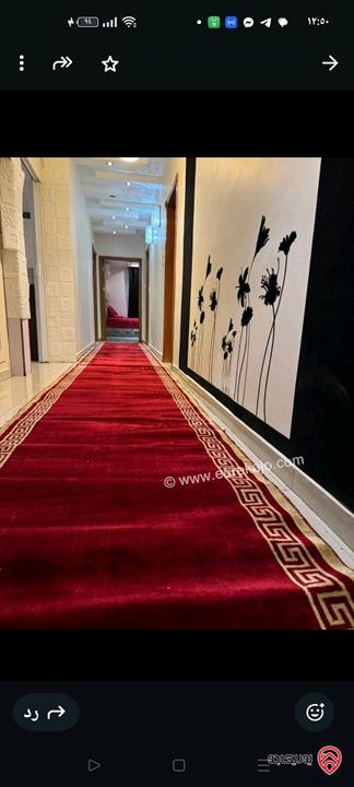 شقة مفروشة مساحة 200م مع رووف مساحة 200م فاخرة جدا للبيع العاجل في اربد - الراهبات