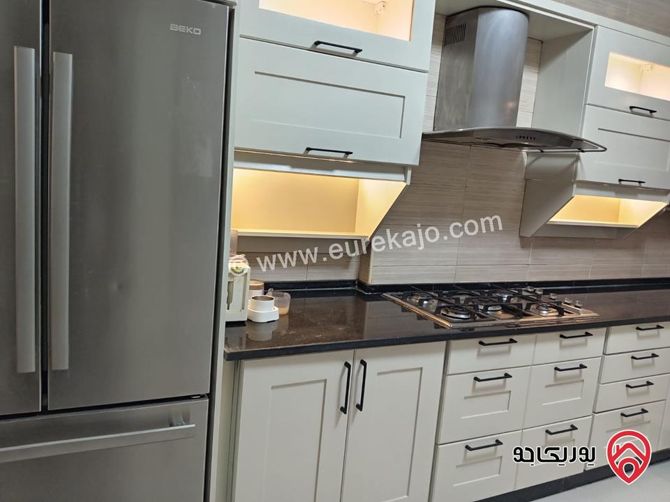 شقة تسوية مساحة 180م داخلي و 200م خارجي مفروشة للايجار في عمان - عبدون