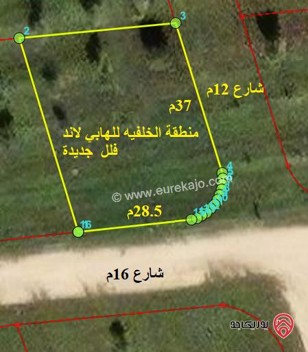 ارض 1048م للبيع في اربد - من اراضي الحصن ضمن حوض مرجم الاحيمر 