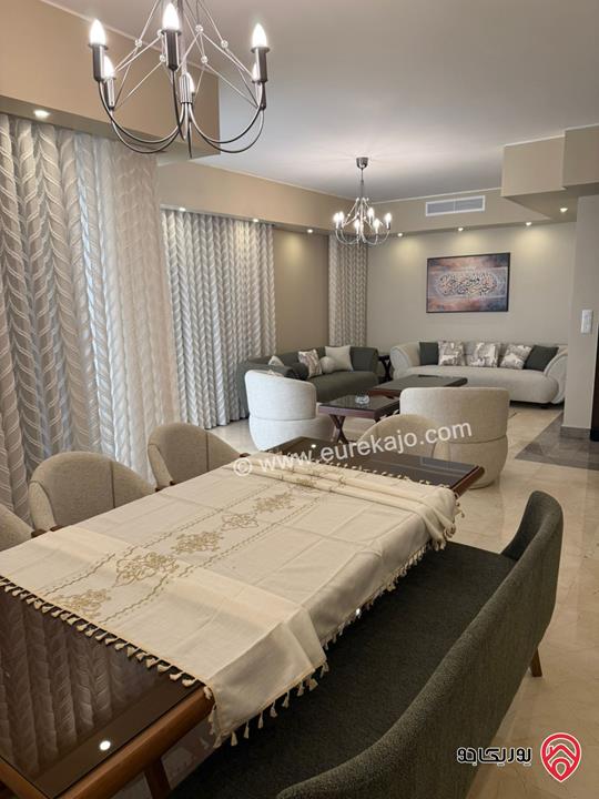 شقة مساحة 170م طابق ثالث للايجار مفروشة في عمان - دير غبار