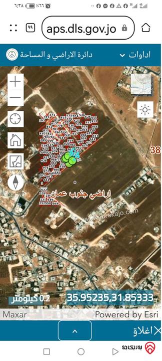 قطعة ارض مساحة 785م للبيع من أراضي جنوب عمان - خريبة السوق وجاوا