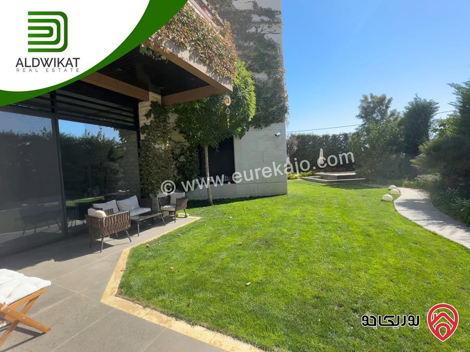 فيلا مستقلة مساحة الارض 985م ومساحة البناء 1200م ومساحة الحديقة 400م ومساحة الترس 200م ذات موقع واطلالة مميزة للبيع في عمان - بدر الجديدة