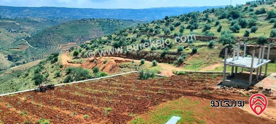 بيت دوبليكس طابقين عظم مساحة 150م على أرض 12 دونم للبيع في السلط 