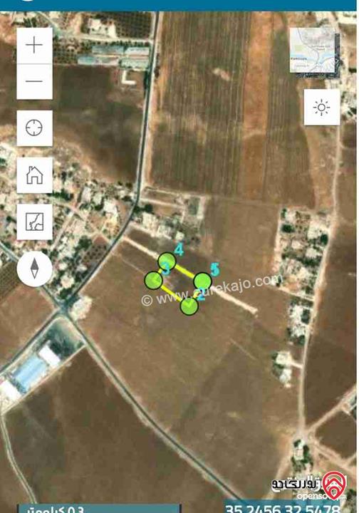 قطعة أرض مساحة 3600م للبيع في عمان - ام البساتين خلف جامعة الزيتونة خمس دقائق تقريبا مفروزة بقوشان مستقل 