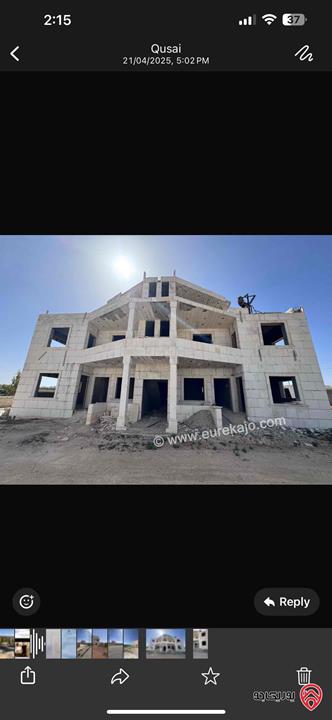 فيلتين دوبلكس متلاصقات ( توين هاوس) مساحة 720م على أرض 1191م للبيع من المالك مباشرة صالحة للأستثمار بسعر مغري من اراضي شرق عمان - منطقة ارمدان